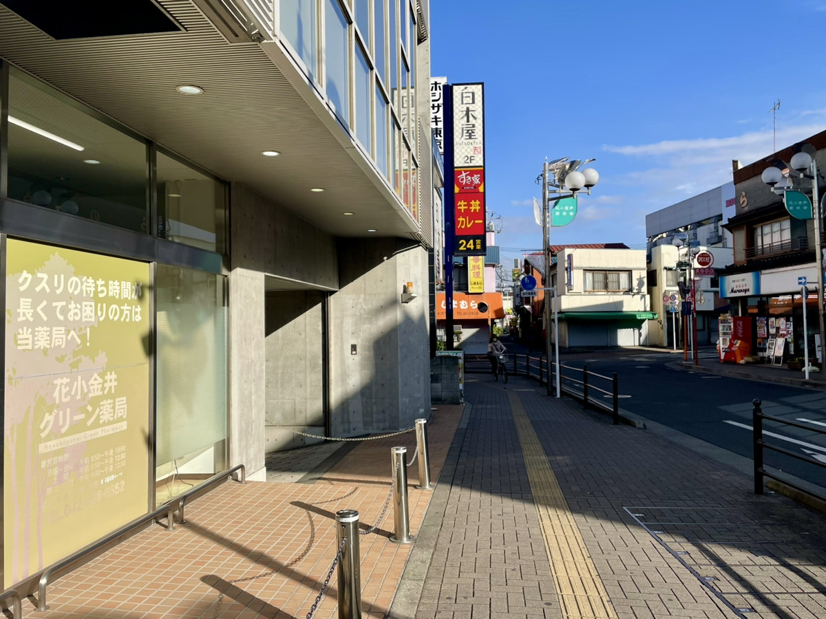 花小金井駅から小平支店へのアクセス3